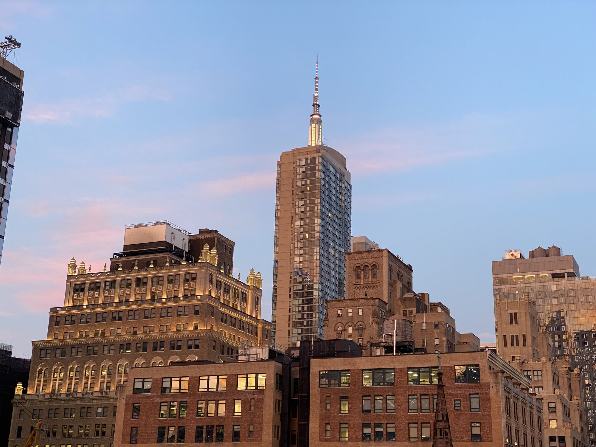 Roof deck evening